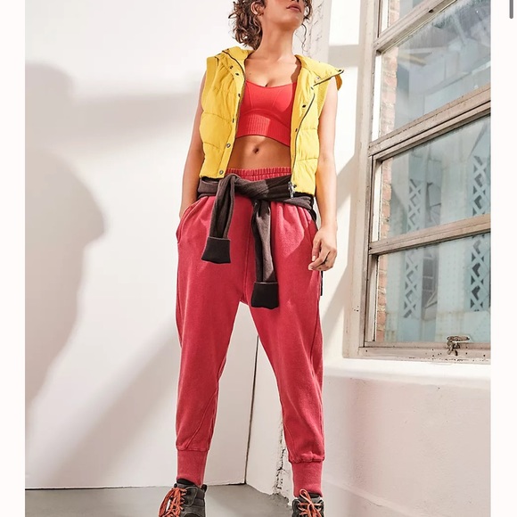 ISO Free people June bug jogger xs sweet guava red